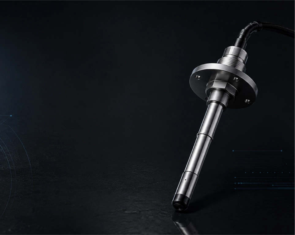 Sensor de combustible sobre fondo tecnico